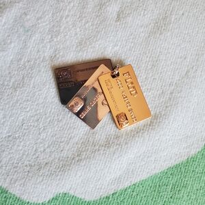 ASOS Metal Credit Cards Pendants / Keychain